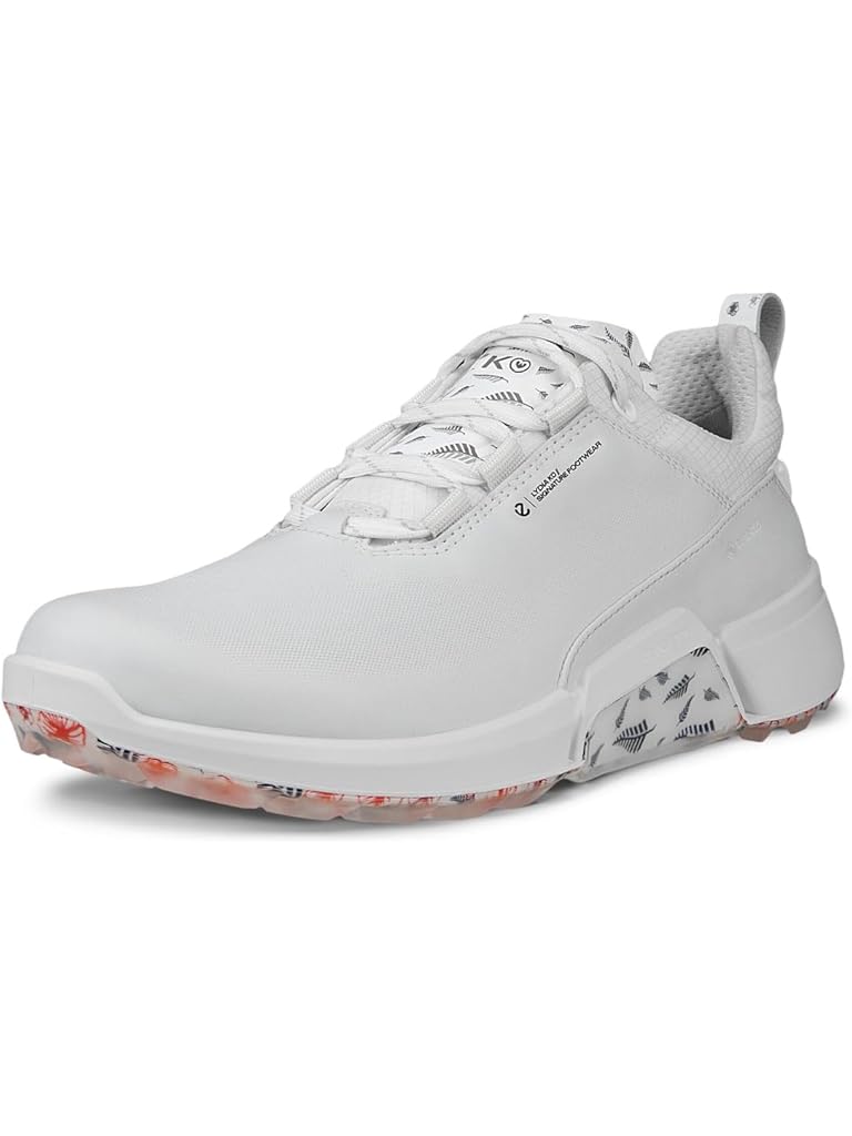 White ECCO Golf Biom H4 GORE-TEX&#174; Waterproof Golf Hybrid Golf Shoes