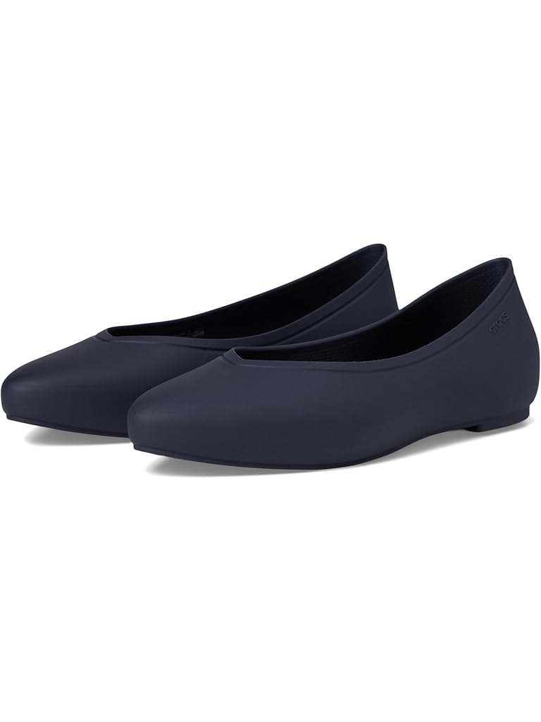 Navy Crocs Brooklyn Pointed Flat