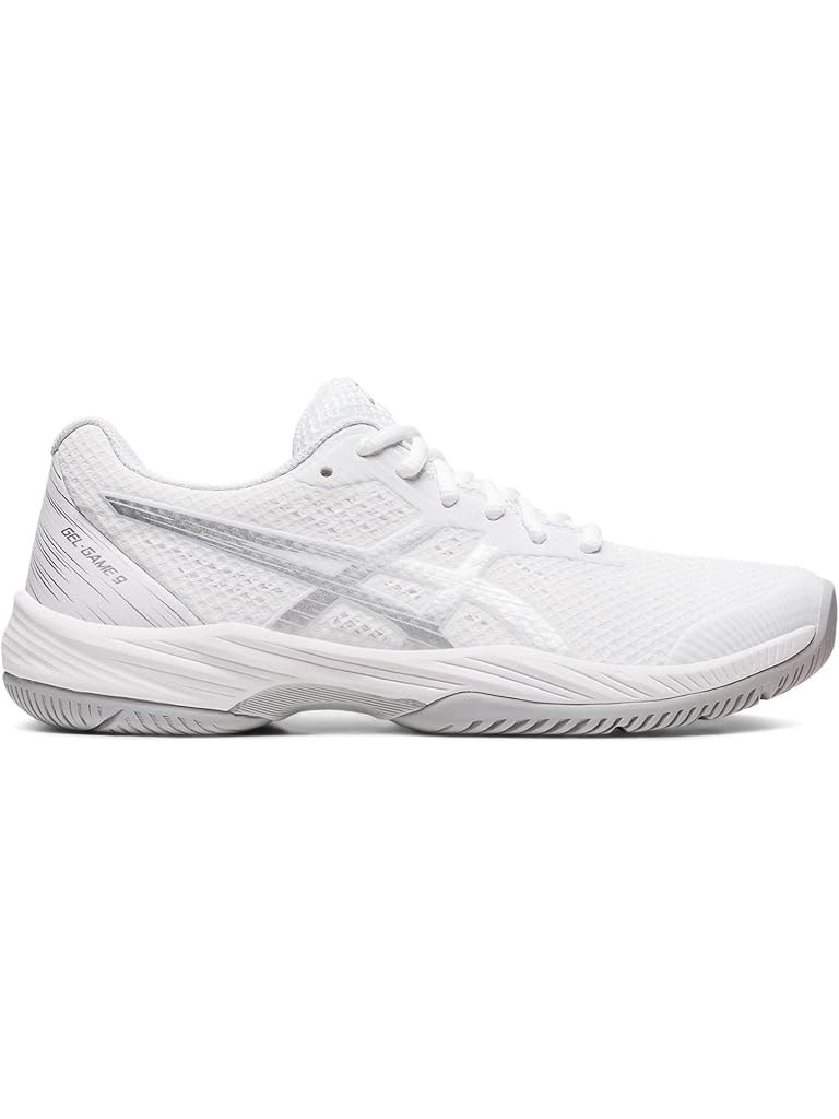 White ASICS Women's GEL-Game 9 Tennis Shoe