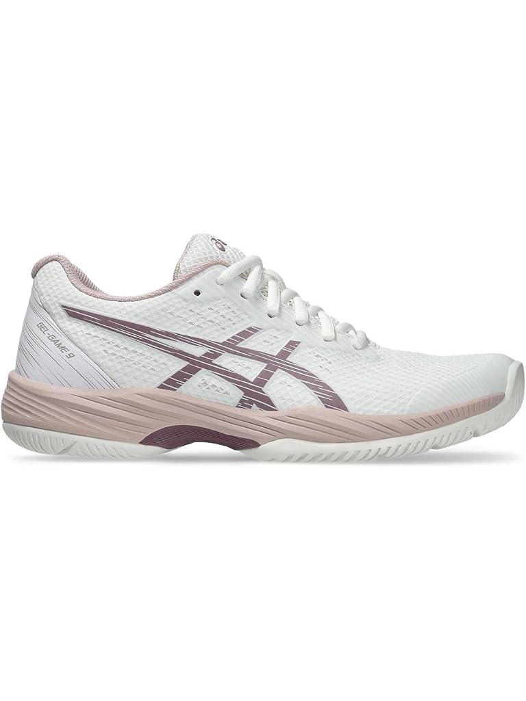 White ASICS Women's GEL-Game 9 Tennis Shoe