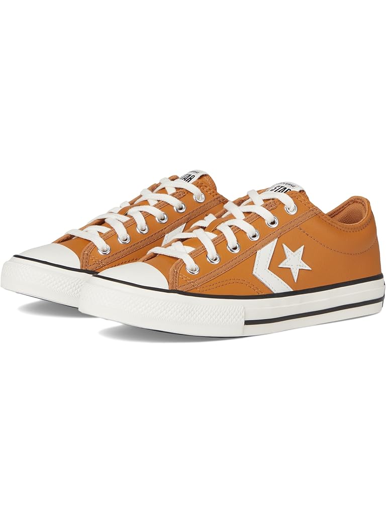 Yellow Converse Kids Star Player 76 Leather (Big Kid)