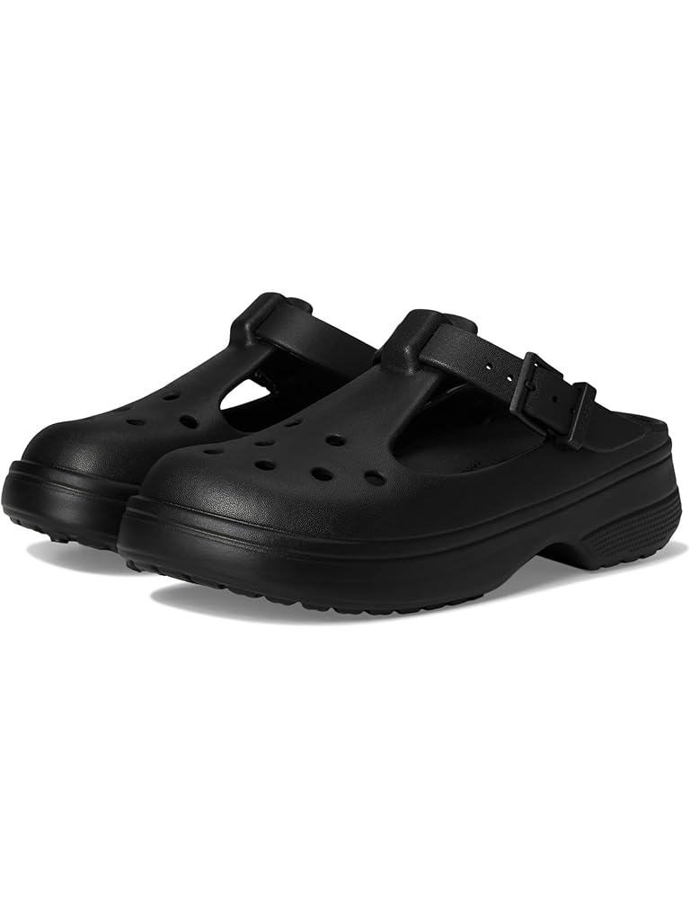 Black Crocs Classic Mary Jane Clogs