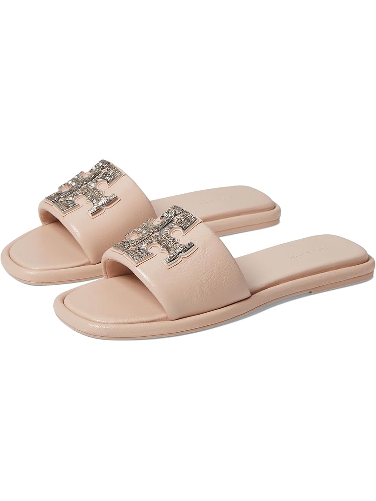 Pink Tory Burch Double T Deco Sport Slide