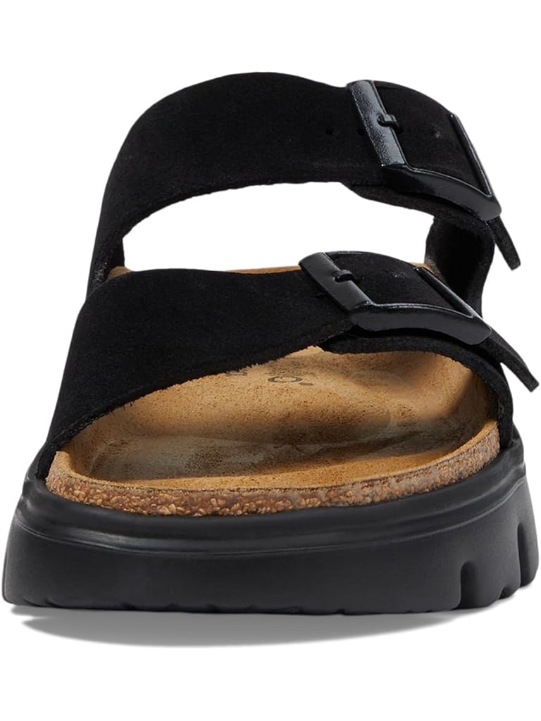 Black Birkenstock Papillio by Birkenstock Arizona Chunky Sandal - Suede