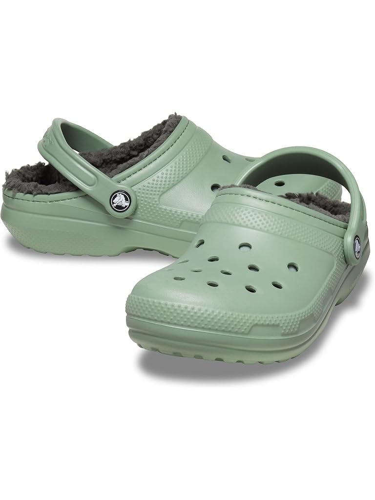 Green Crocs Classic Lined Clog