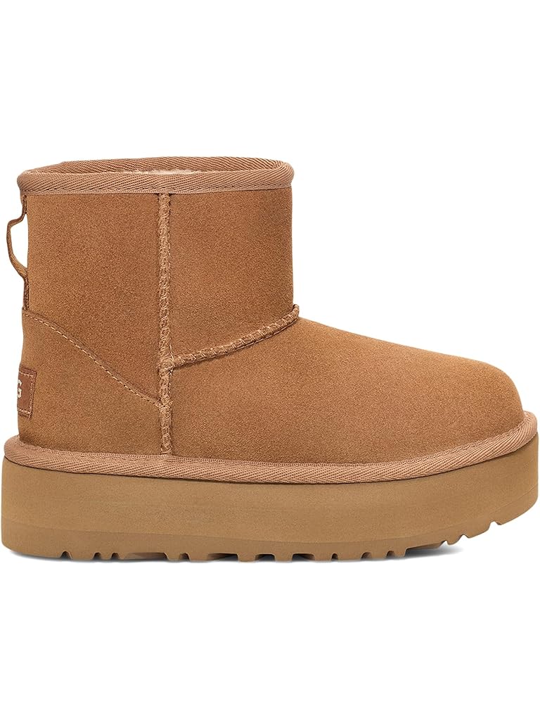 Brown UGG Kids Classic Mini Platform (Little Kid/Big Kid)