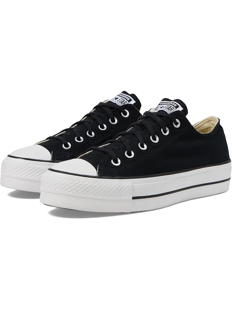 Black Converse Chuck Taylor All Star Low Top Platform Sneaker