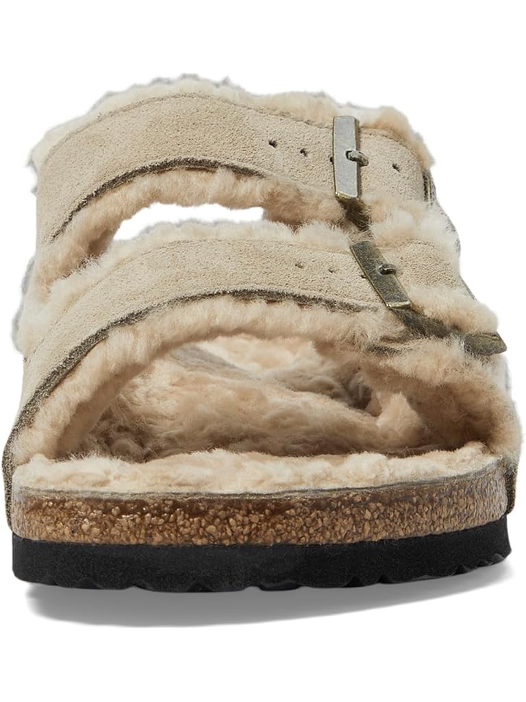 Taupe Birkenstock Arizona Shearling - Suede (Unisex)