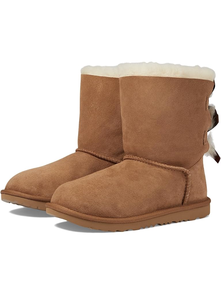 Brown UGG Kids Bailey Bow II (Little Kid/Big Kid)