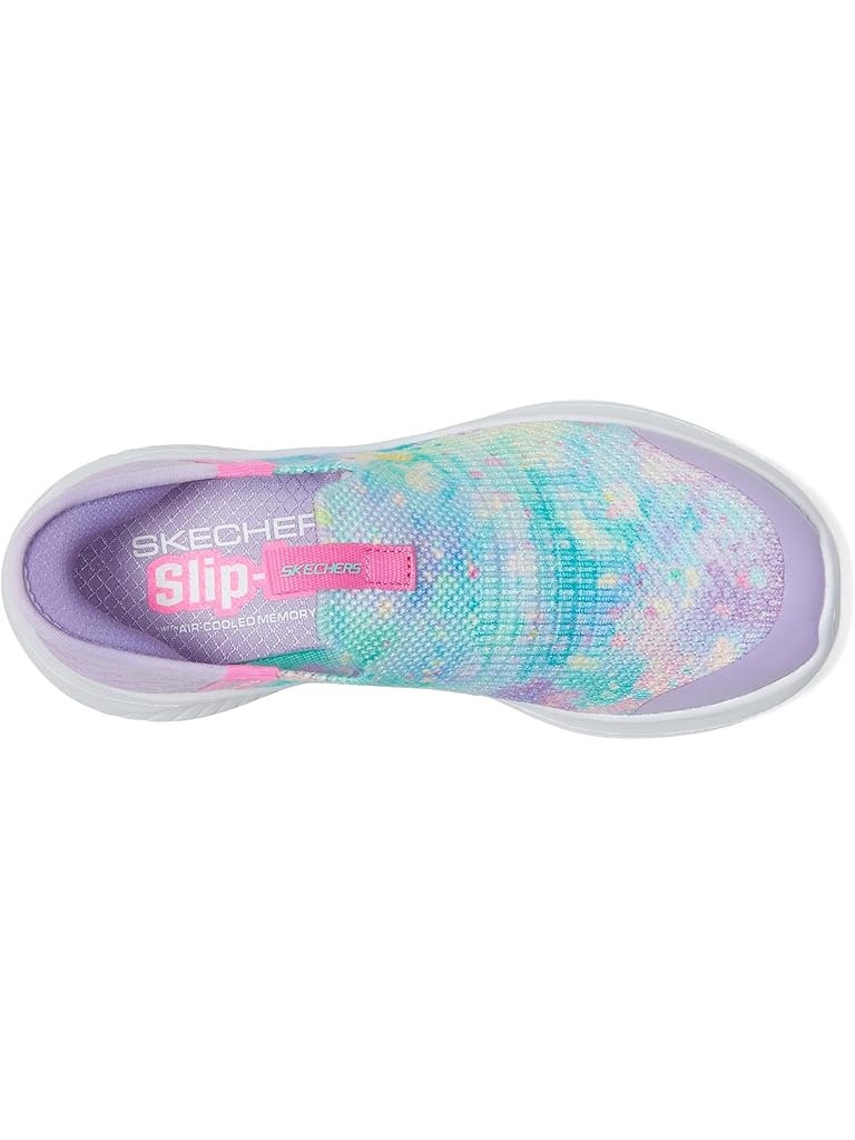 Pink SKECHERS KIDS Skechers Hands Free Slip-Ins-Ultra Flex 3.0 - Confetti Fun (Little Kid/Big Kid)