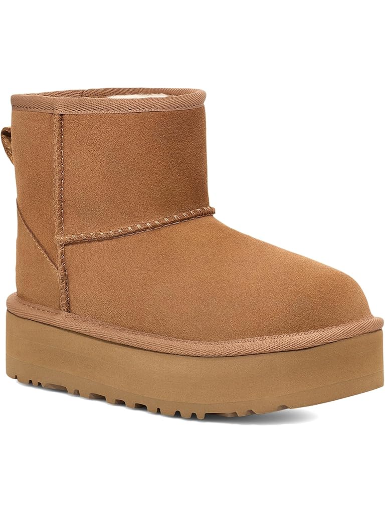 Brown UGG Kids Classic Mini Platform (Little Kid/Big Kid)