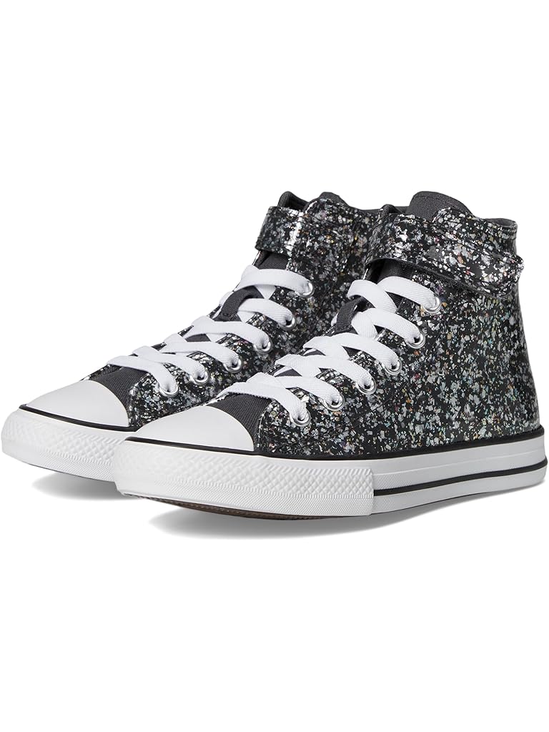 Black Converse Kids Chuck Taylor All Star Glitter Easy-On (Little Kid)