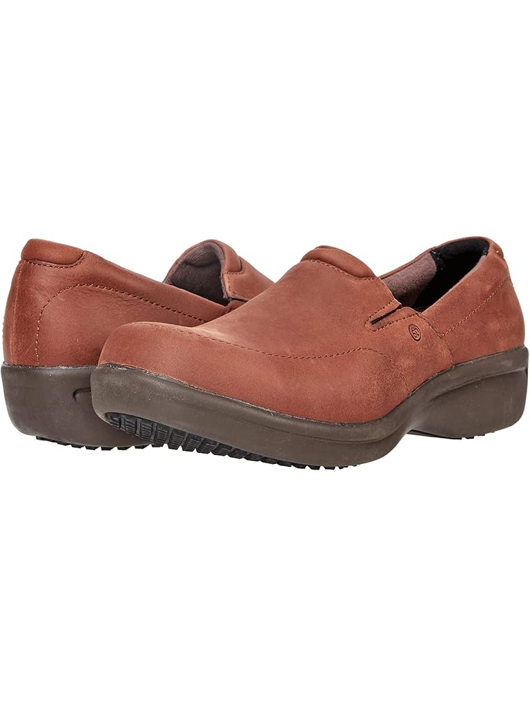 Brown WORX Zink Slip-On Soft-Toe