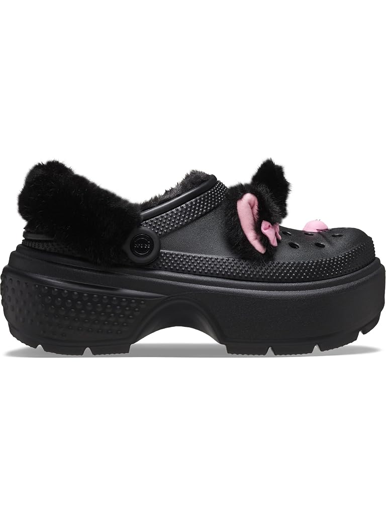 Black Crocs Stomp Lined Clogs