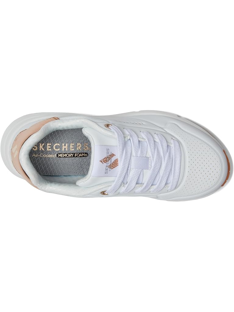 White SKECHERS KIDS Uno Gen1 - Shimmer Away 310545L (Little Kid/Big Kid)