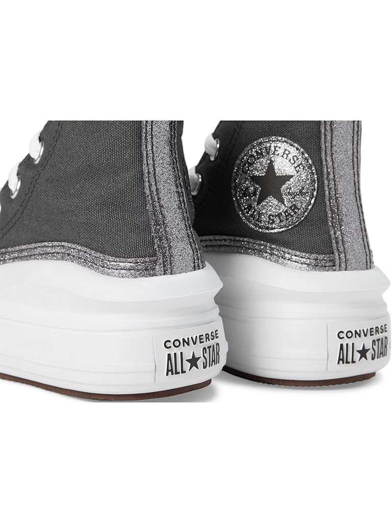 Black Converse Kids Chuck Taylor All Star Move Glitter (Little Kid)