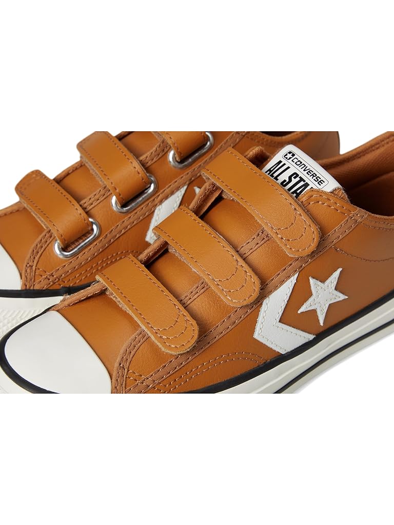 Yellow Converse Kids Star Player 76 Leather Easy-On (Little Kid)