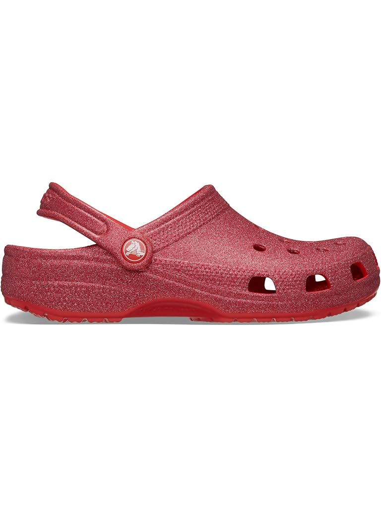 Red Crocs Classic Clog - Glitter